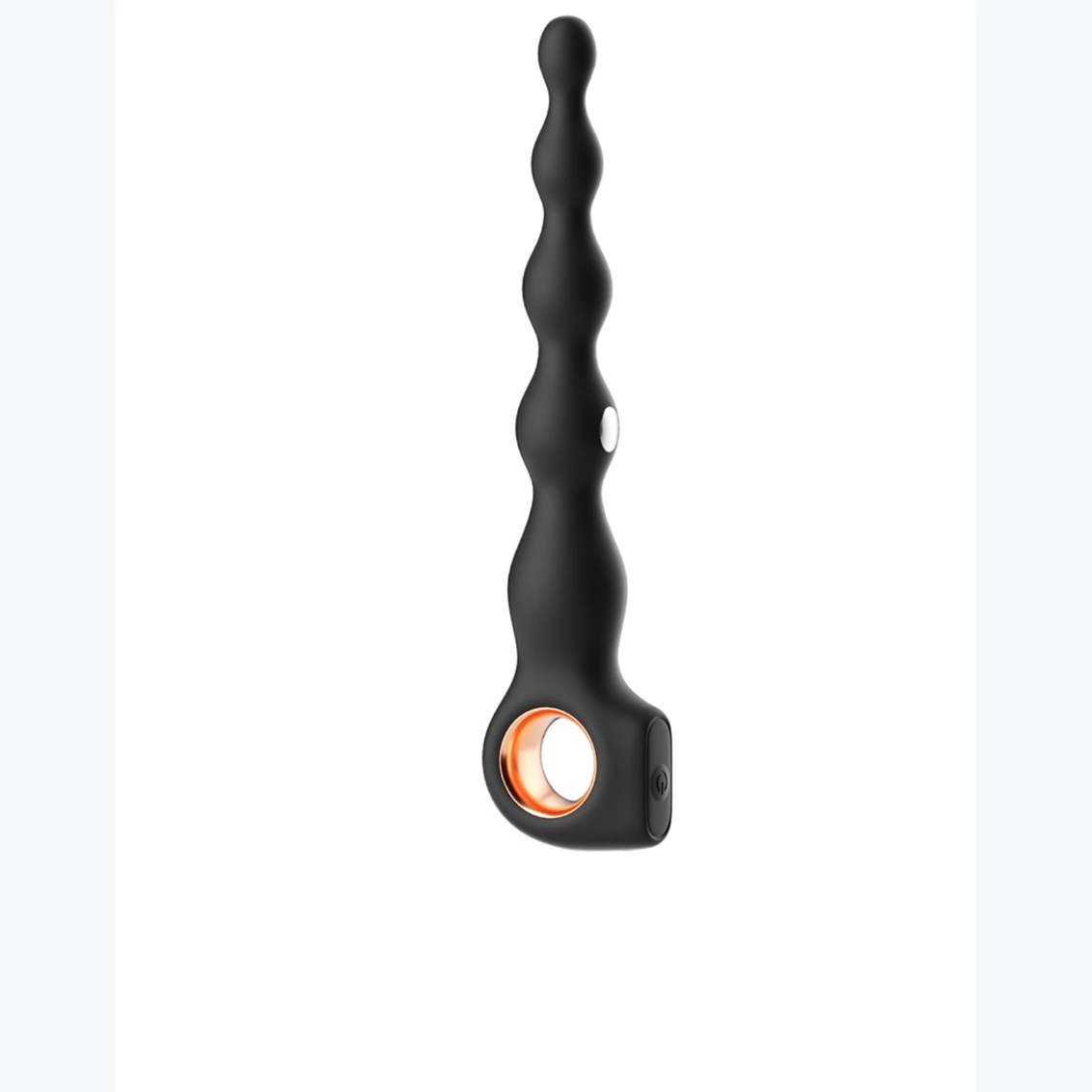 Ring-Handle Beaded Anal Massager, B953, view 1